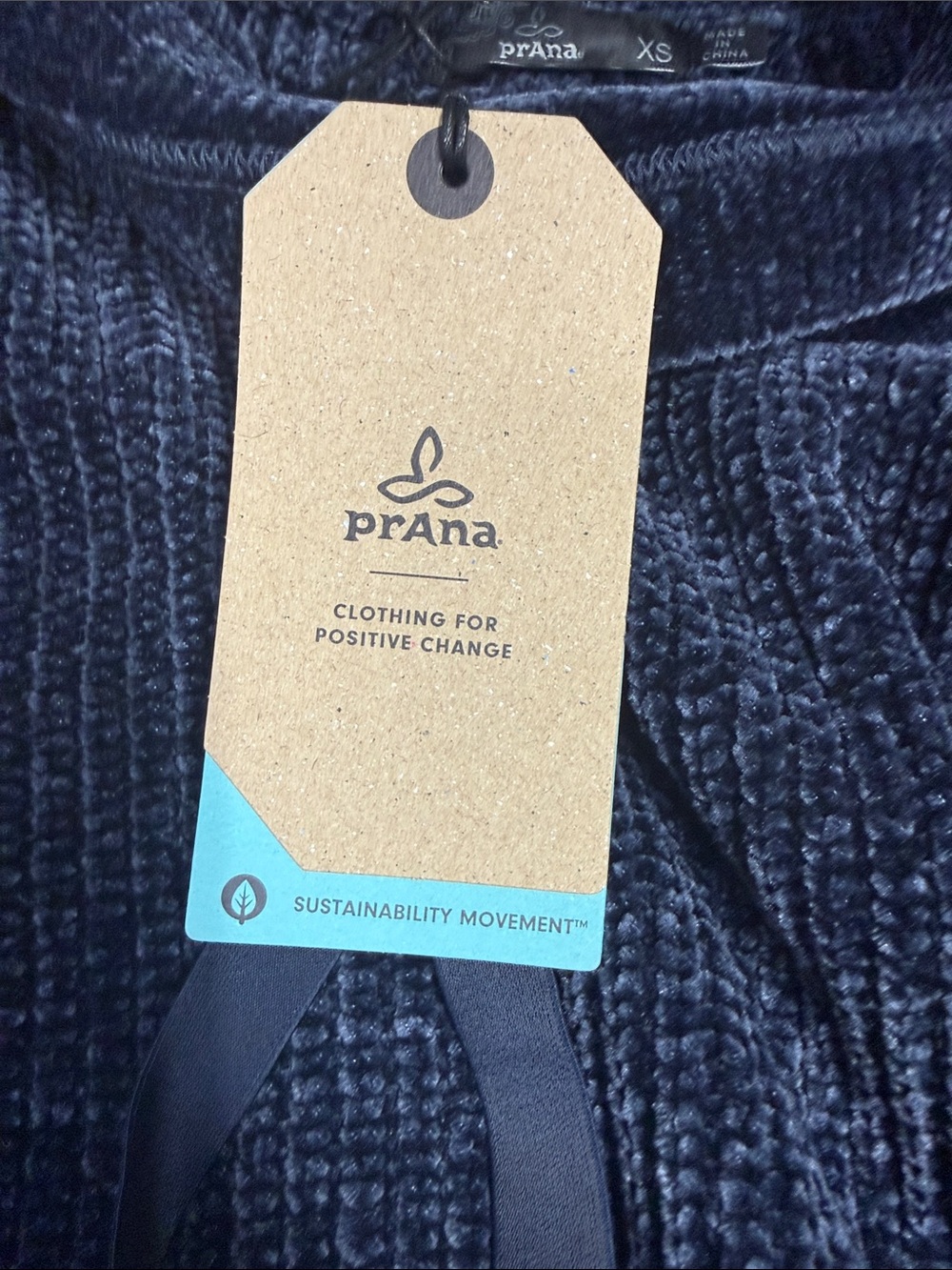 Prana Women's Chenille Funnel Neck Sweater - Charcoal Blue - Picture 4 of 8